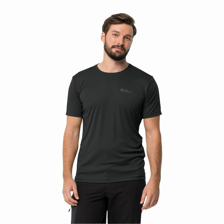 T-shirt męski Jack Wolfskin TECH T M black - S