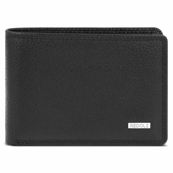 Redolz Leather Essentials Portfel Ochrona RFID Skórzany 10.5 cm black