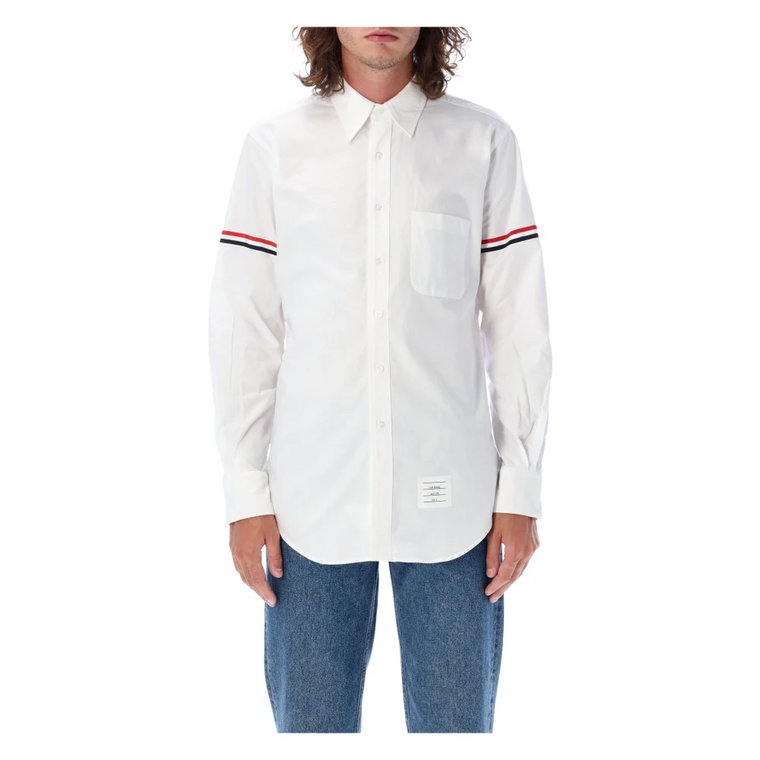 Klasyczna Biała Koszula z Długim Rękawem Thom Browne