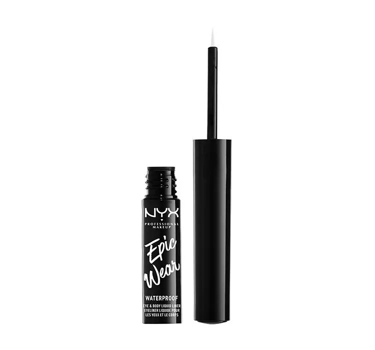 NYX PROFESSIONAL MAKEUP EPIC WEAR METALLIC EYELINER W PŁYNIE 03 SILVER METAL 3,5ML