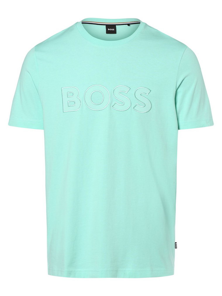 BOSS - T-shirt męski  Tiburt 345, zielony