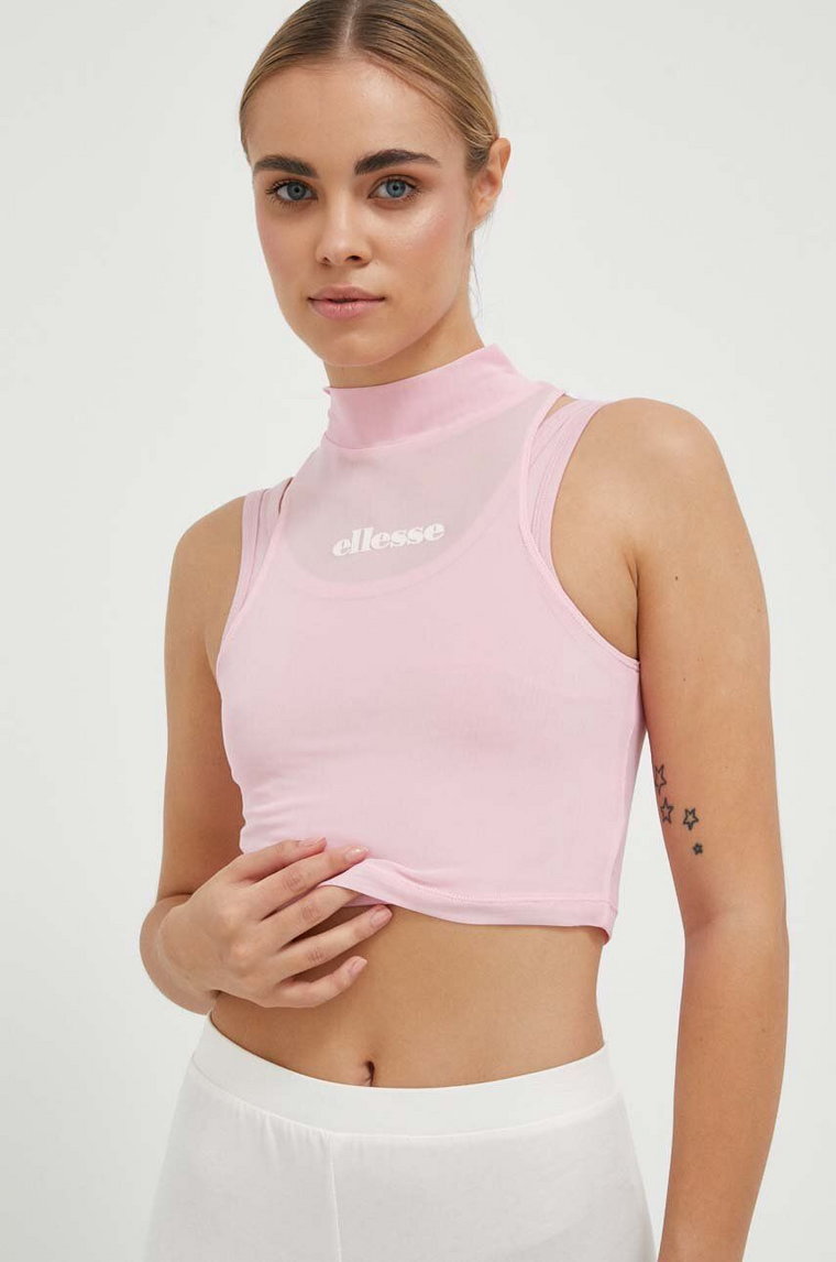 Ellesse top damski kolor różowy