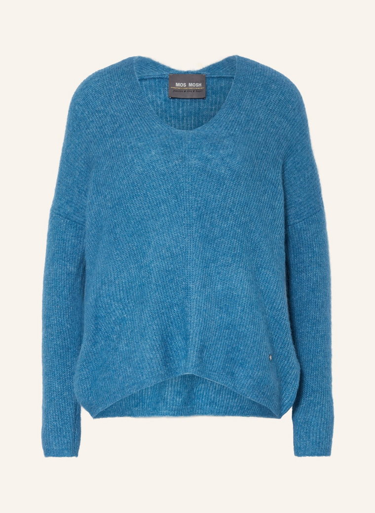 Mos Mosh Sweter Thora Z Dodatkiem Alpaki blau