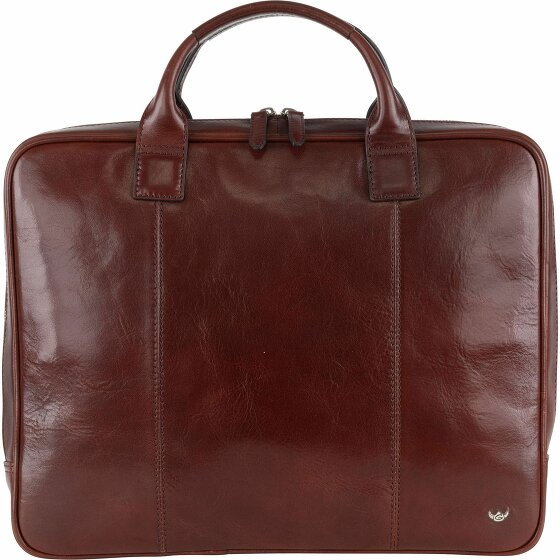 Golden Head Colorado Briefcase RFID Leather 38 cm Laptop Compartment tabacco