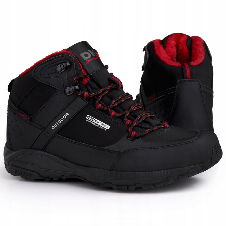 Buty męskie Dk Predator High Blk/red M Softshell Wodoodporne Ocieplane