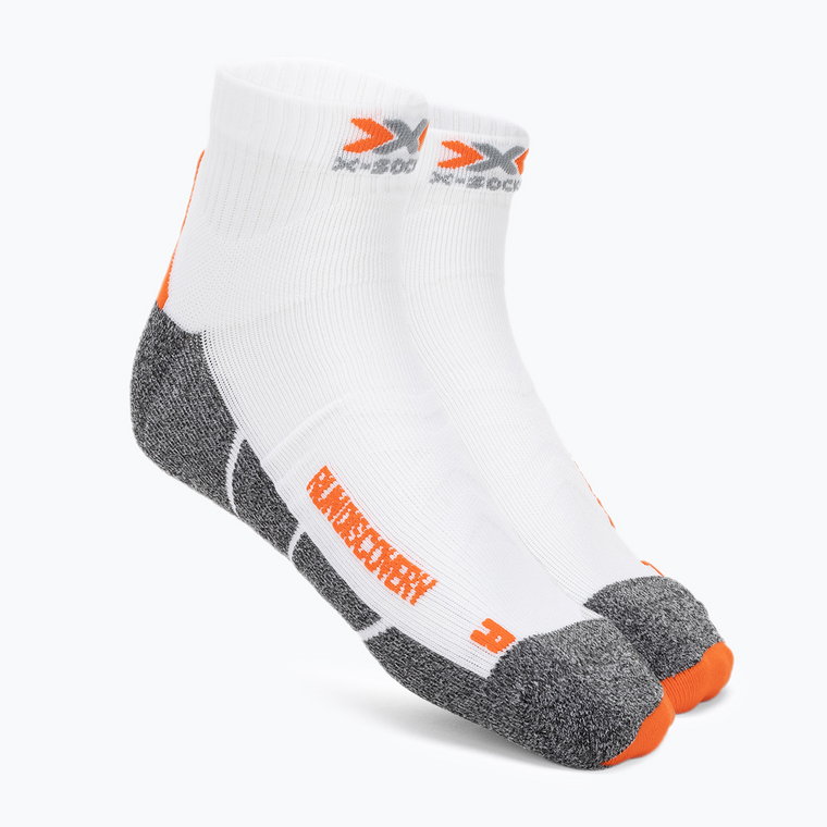 Skarpety do biegania męskie X-Socks Run Discovery 4.0 arctic white/dolomite grey