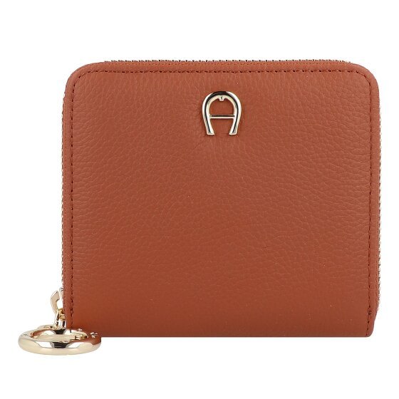 AIGNER Zita Portfel Ochrona RFID Skórzany 11.5 cm cognac brown