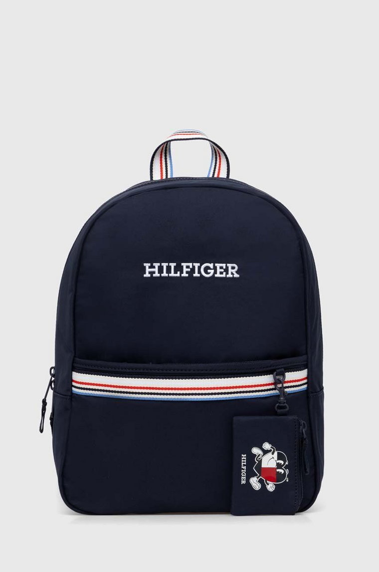 Tommy Hilfiger plecak dziecięcy kolor niebieski duży gładki