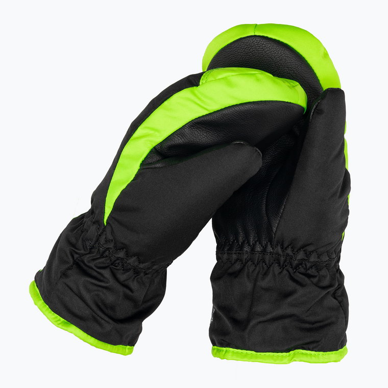 Rękawice narciarskie dziecięce Reusch Ben Mitten black/neon green