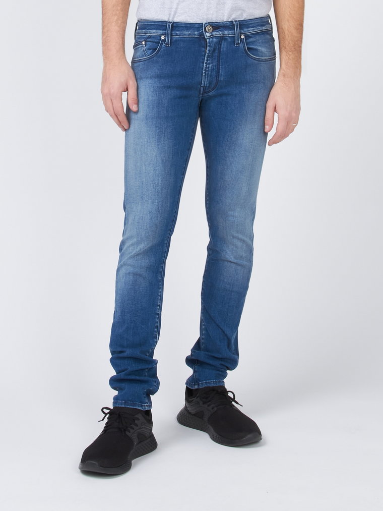 Jeansy slim fit męskie Karl Lagerfeld KLMP000100495W1-001 32 Czarne (9000003881539). Jeansy męskie