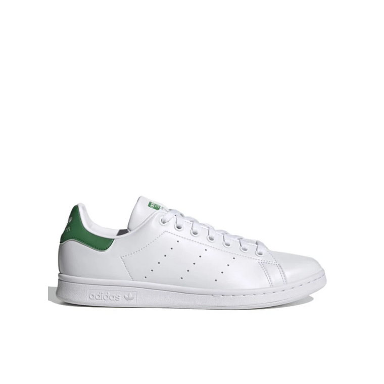 Białe Zielone Buty Stan Smith Adidas
