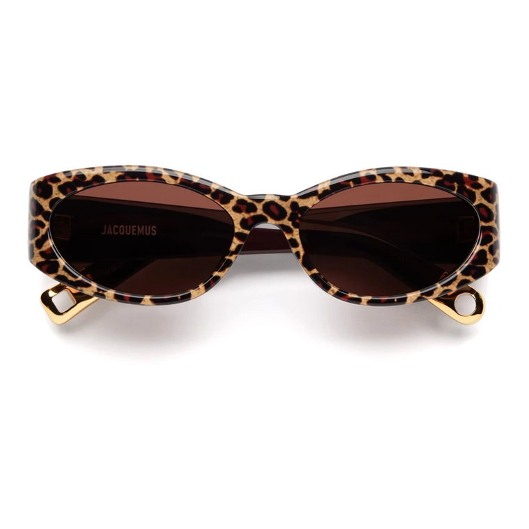 Leopardowe Okulary Owalne Jacquemus