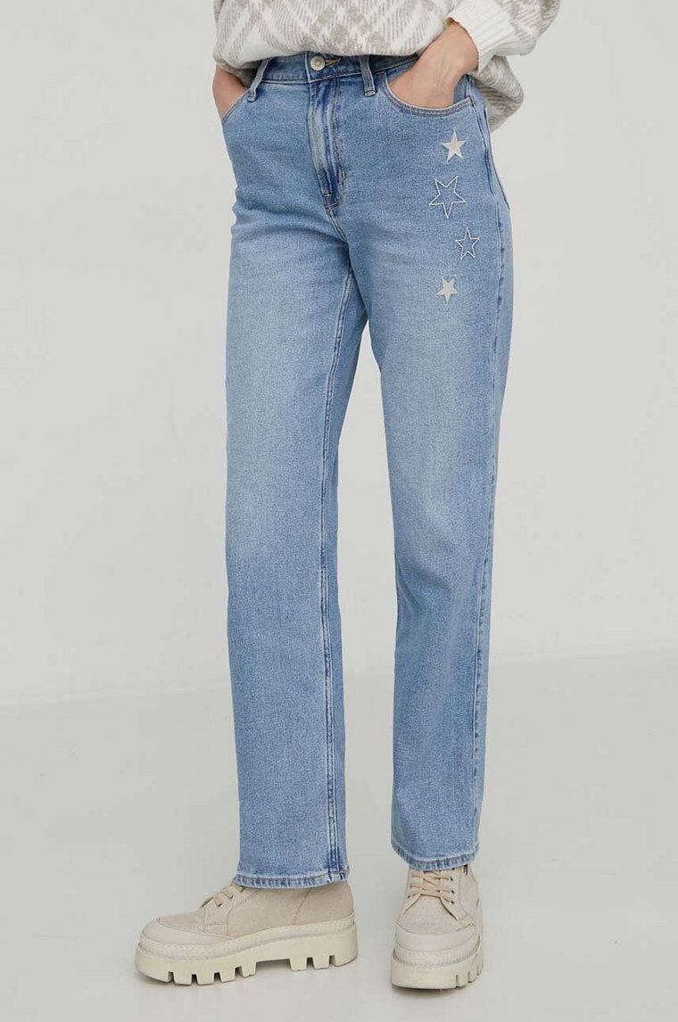 Hollister Co. jeansy damskie high waist