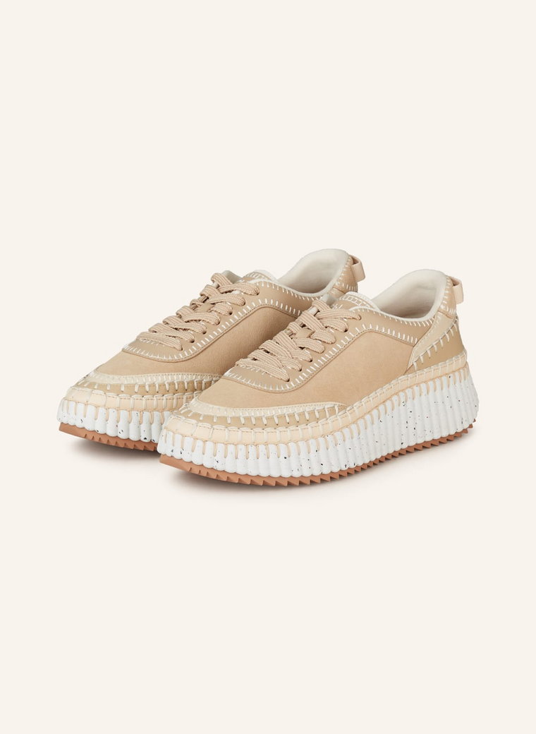 Chloé Sneakersy Nama beige