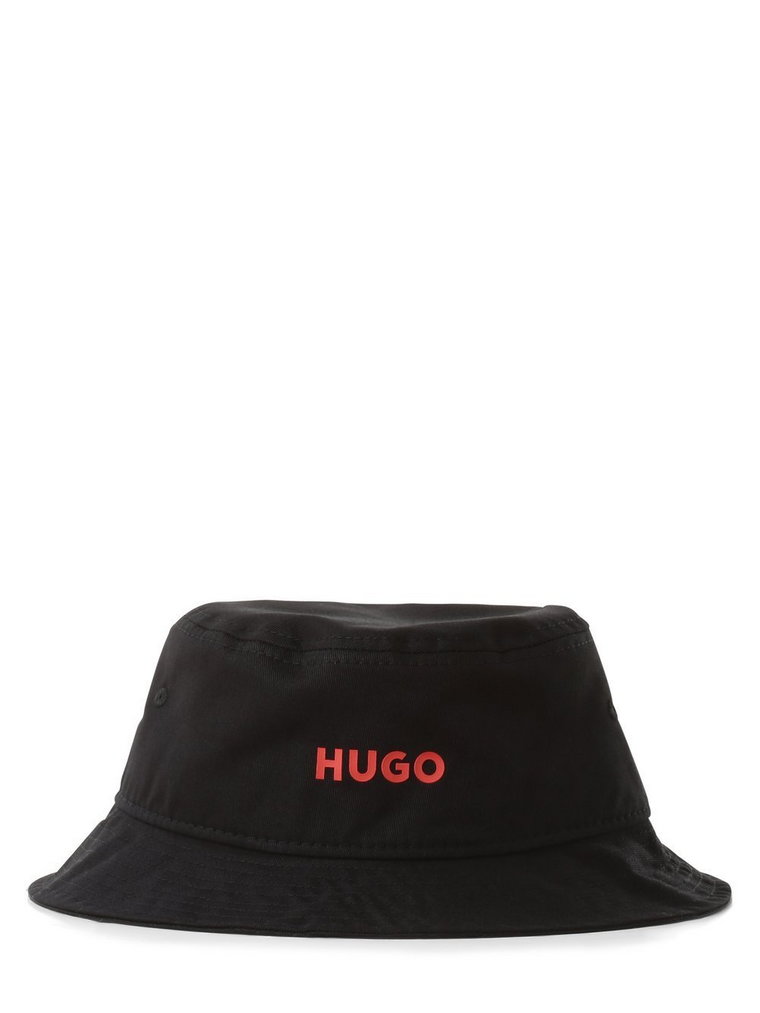 HUGO - Damski bucket hat, czarny