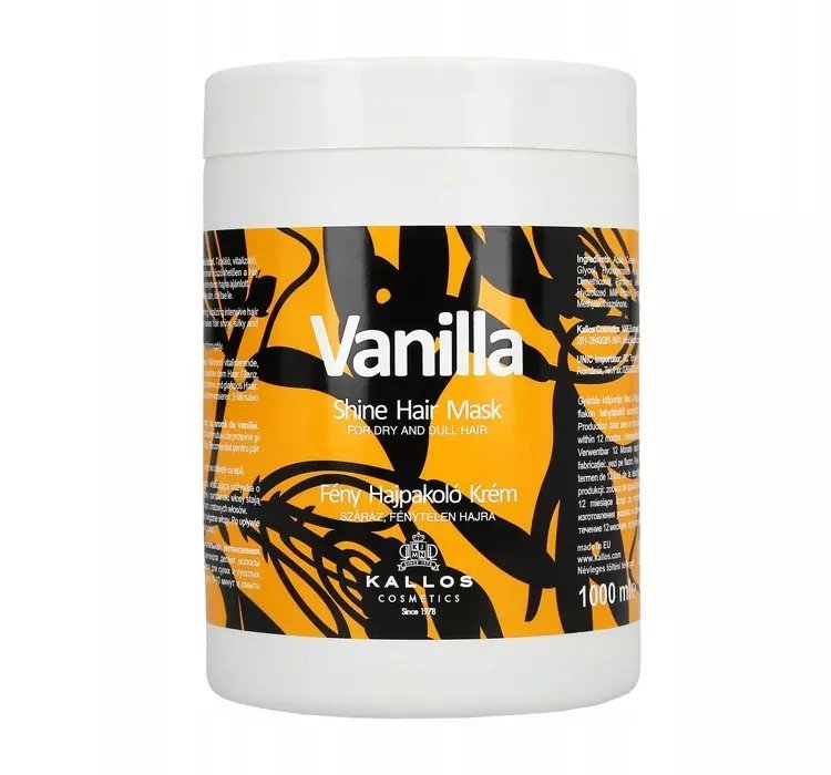 KALLOS VANILLA SHINE HAIR MASK MASKA DO WŁOSÓW 1000ML