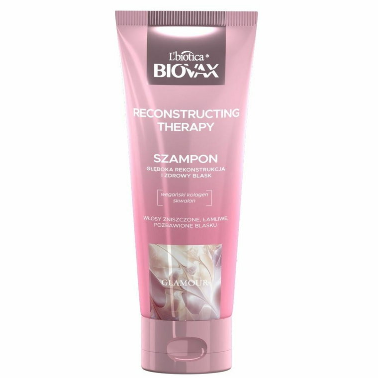Biovax Glamour Reconstructing Therapy Szampon do włosów i skóry głowy 200 ml