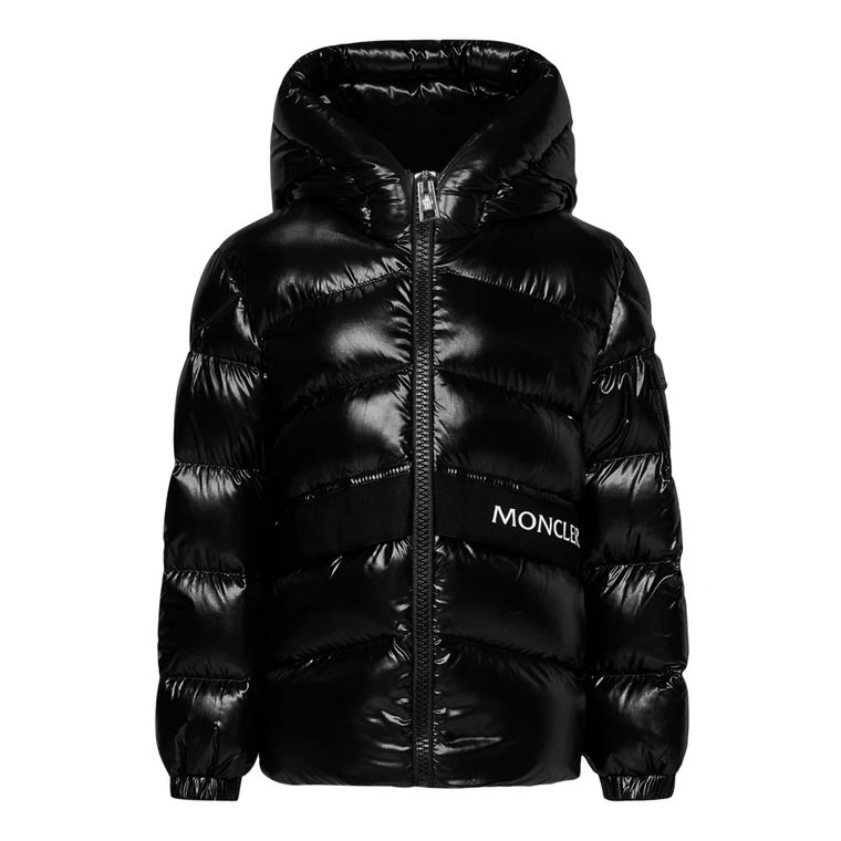 Czarne Płaszcze Dziecięce Moncler