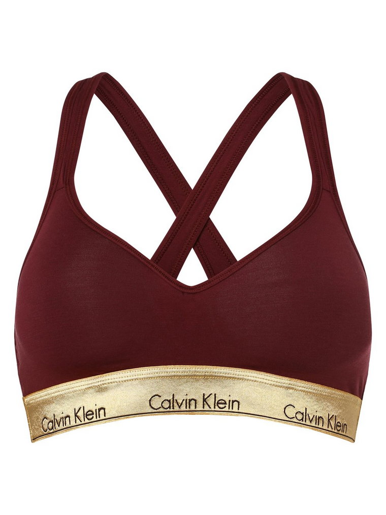 Calvin Klein - Gorset damski  z wypełnieniem, czerwony