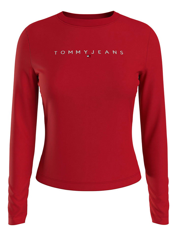 TOMMY JEANS Koszulka w kolorze czerwonym