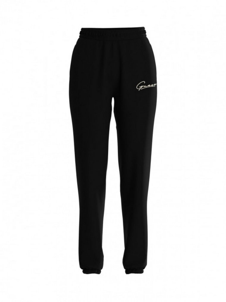 Damskie spodnie dresowe Guess Allycia Cuff Long Pants - czarne