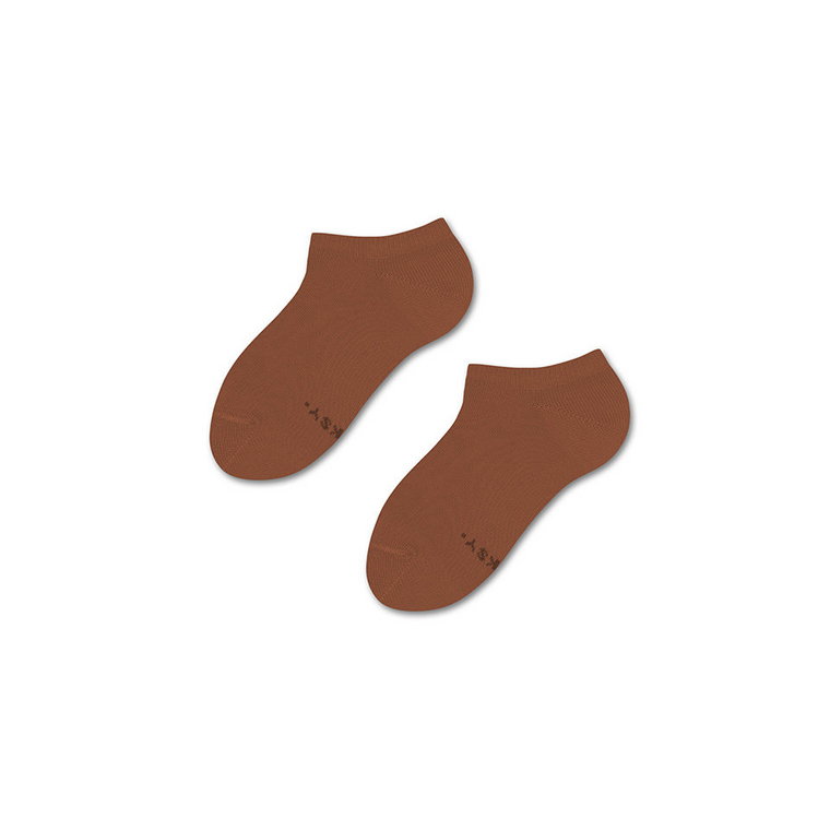 ZOOKSY klasyczne skarpetki stopki dla dzieci r.30-35 1 para, krótkie rude skarpetki - HAZELNUT PLEASURE