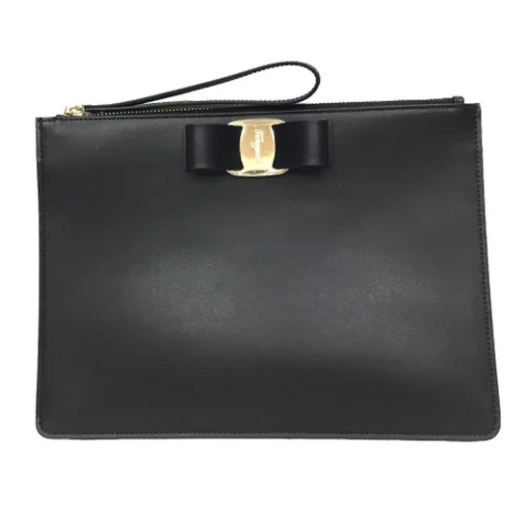 Pre-owned Leather clutches Salvatore Ferragamo Pre-owned