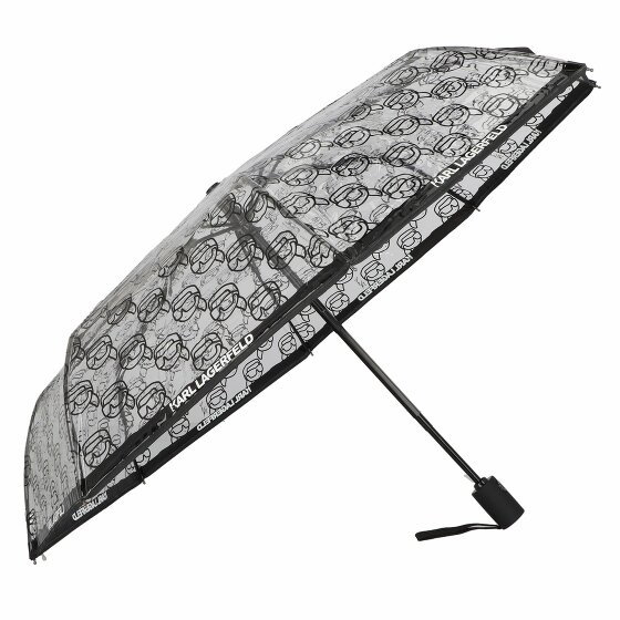 Karl Lagerfeld Ikonik 2.0 Kieszonkowy parasol 28 cm transparent