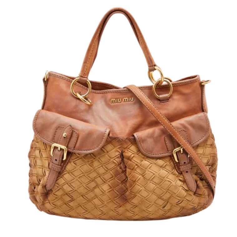 Pre-owned Leather handbags Miu Miu Pre-owned