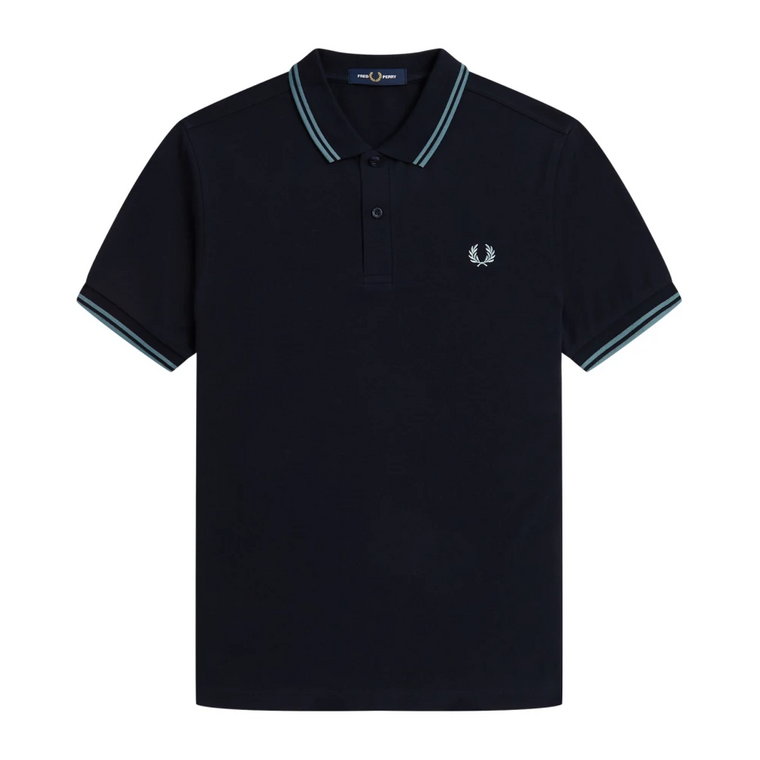 Kolekcja Polo w Kolorze Granatowym/Srebrnoniebieskim Fred Perry