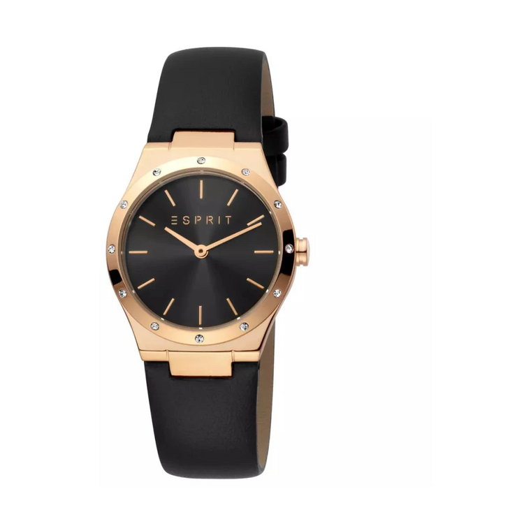 Brązowy Zegarek Damski, Klasyczny i Elegancki Styl Esprit