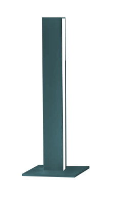 LUMICOM | LINEAR Lampada da tavolo, STRIP LED INTEGRATA, 7W, 4000K, metallo, blu mediterraneo, H30cm