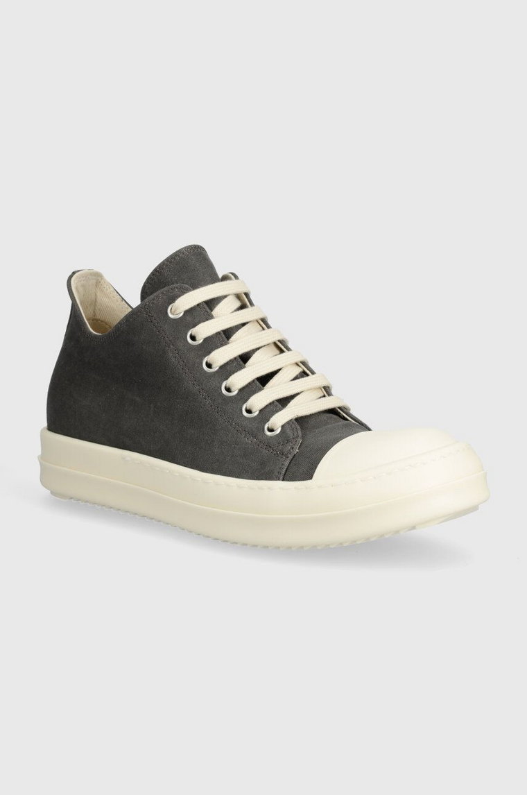 Rick Owens tenisówki Denim Shoes Low Sneaks damskie kolor szary DS01D1802.SCF.7811