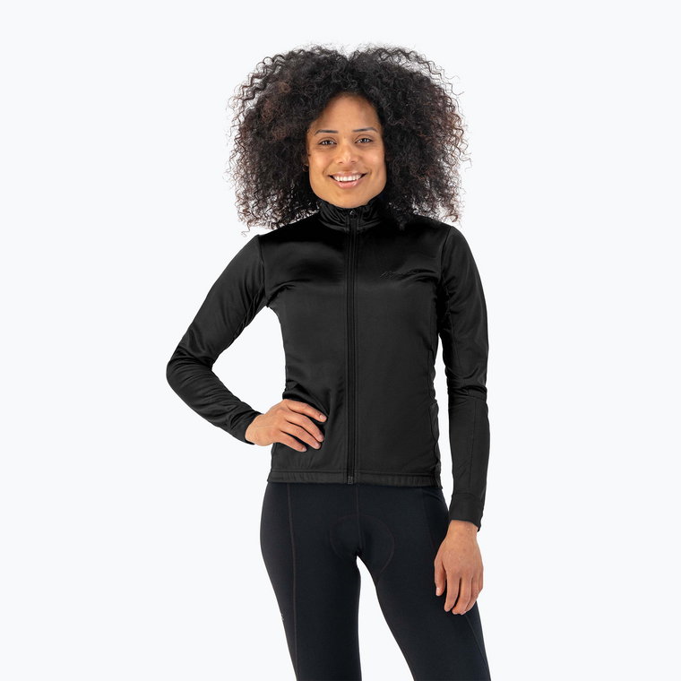 Longsleeve rowerowy damski Rogelli Core black