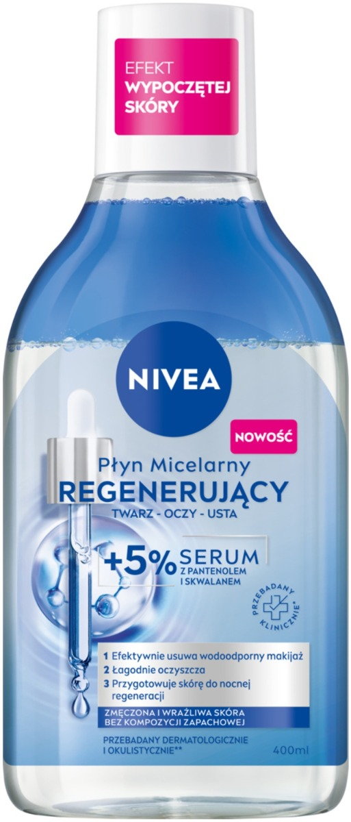 Nivea Regenerujący 5% serum - płyn micelarny 400ml
