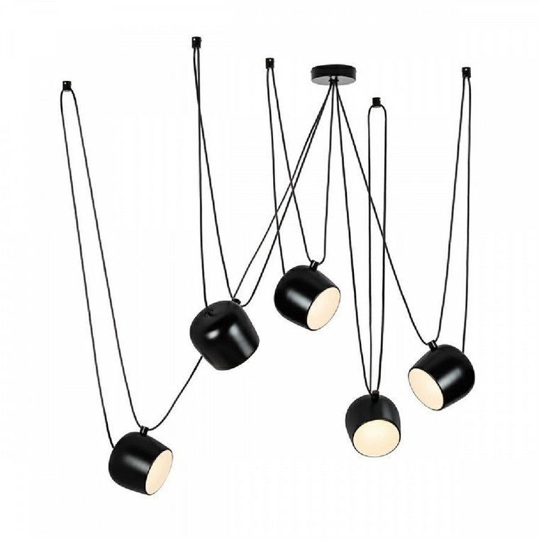 Lampa wisząca EYE 5 czarna - LED, aluminium kod: MD20502-A-200.5