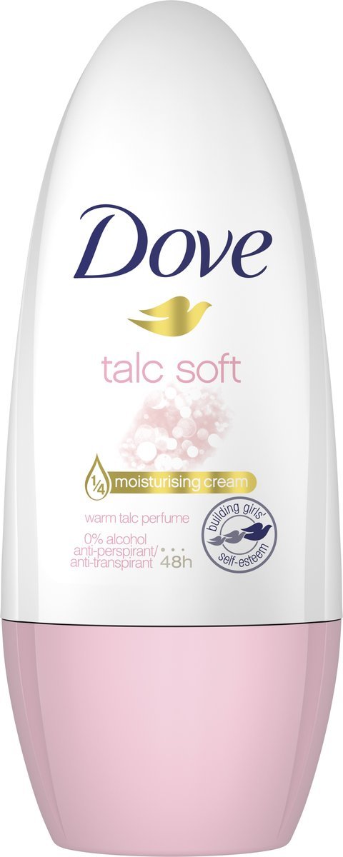 Dove, Talc Soft, Antyperspirant damski Roll-On, 50 ml