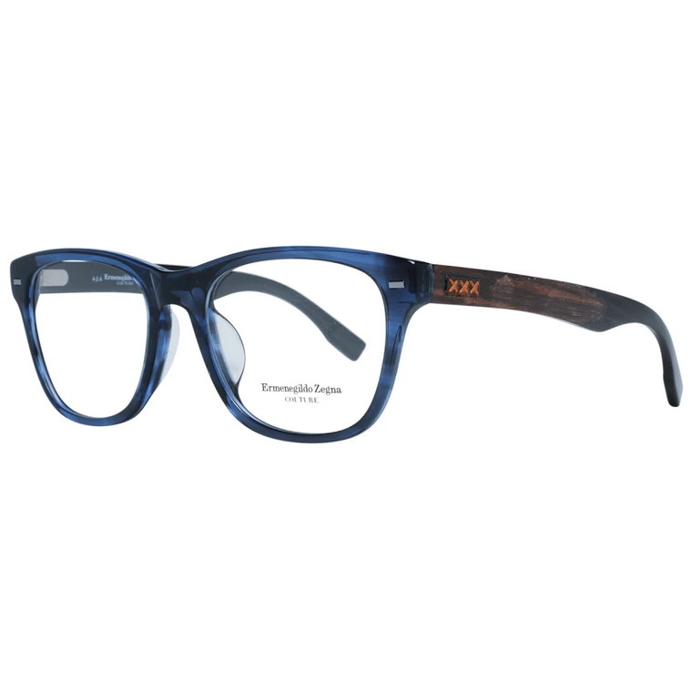 Niebieskie Męskie Okulary Optyczne Ermenegildo Zegna