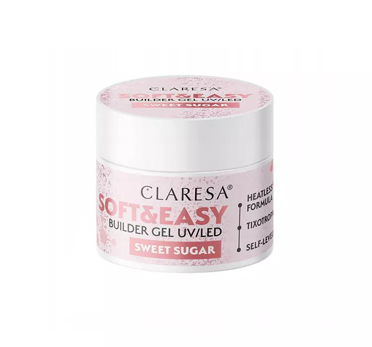 CLARESA SOFT & EASY ŻEL BUDUJĄCY UV/LED SWEET SUGAR 12G