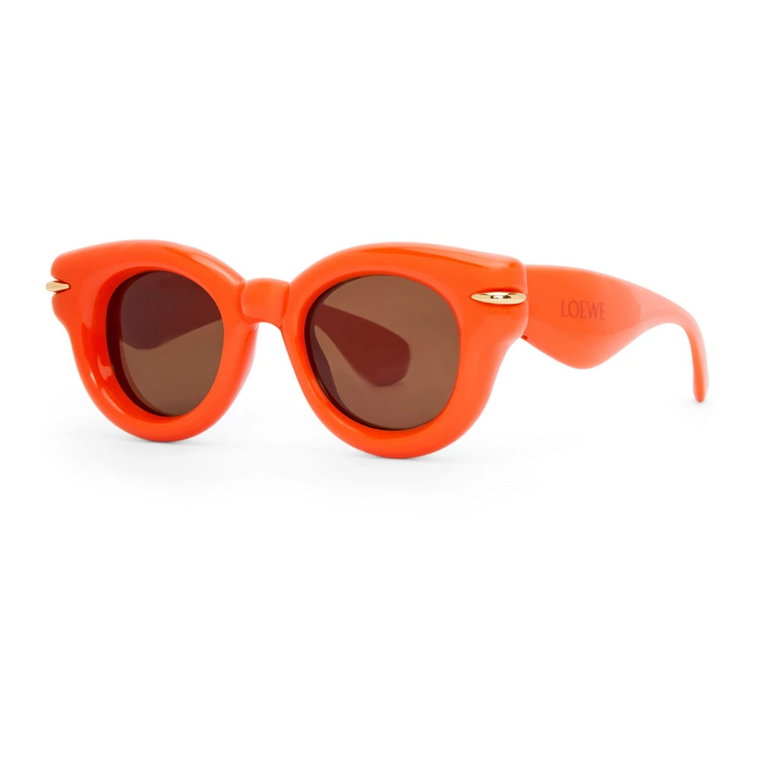 Pomarańczowe Okrągłe Okulary Loewe