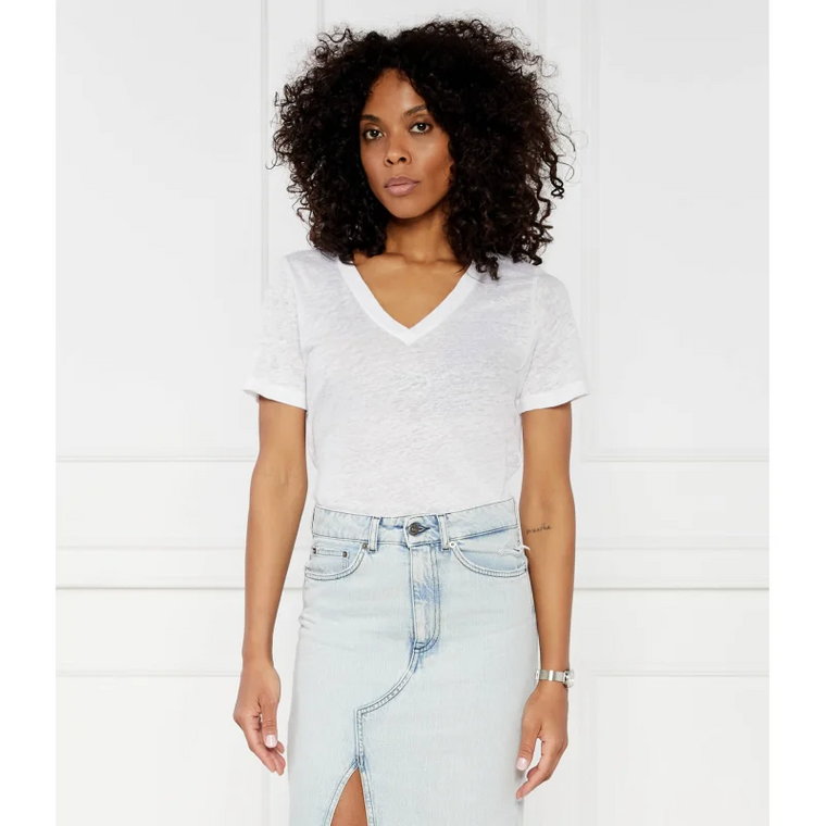 Calvin Klein Lniany t-shirt | Regular Fit