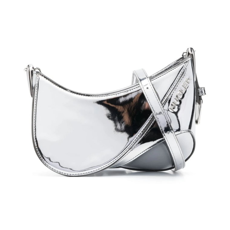 Srebrna Torba Spiralna Mugler