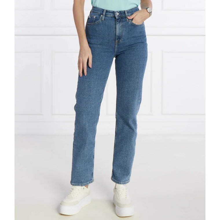 CALVIN KLEIN JEANS Jeansy | Straight fit | high rise