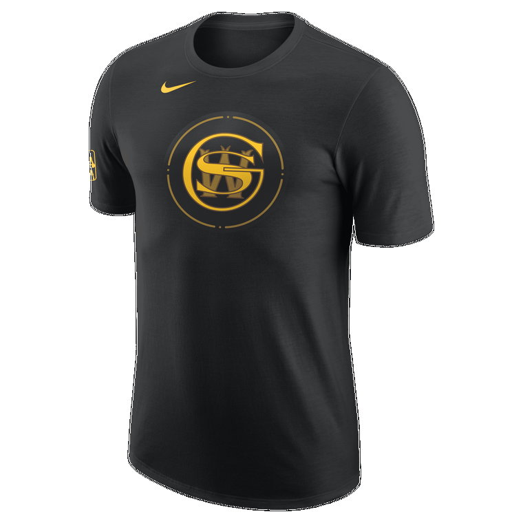T-shirt męski NBA Nike Golden State Warriors City Edition - Czerń