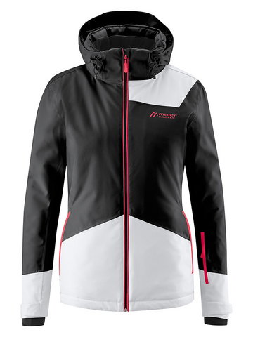 Maier Sports Kurtka narciarska "Silvia" w kolorze czarno-białym
