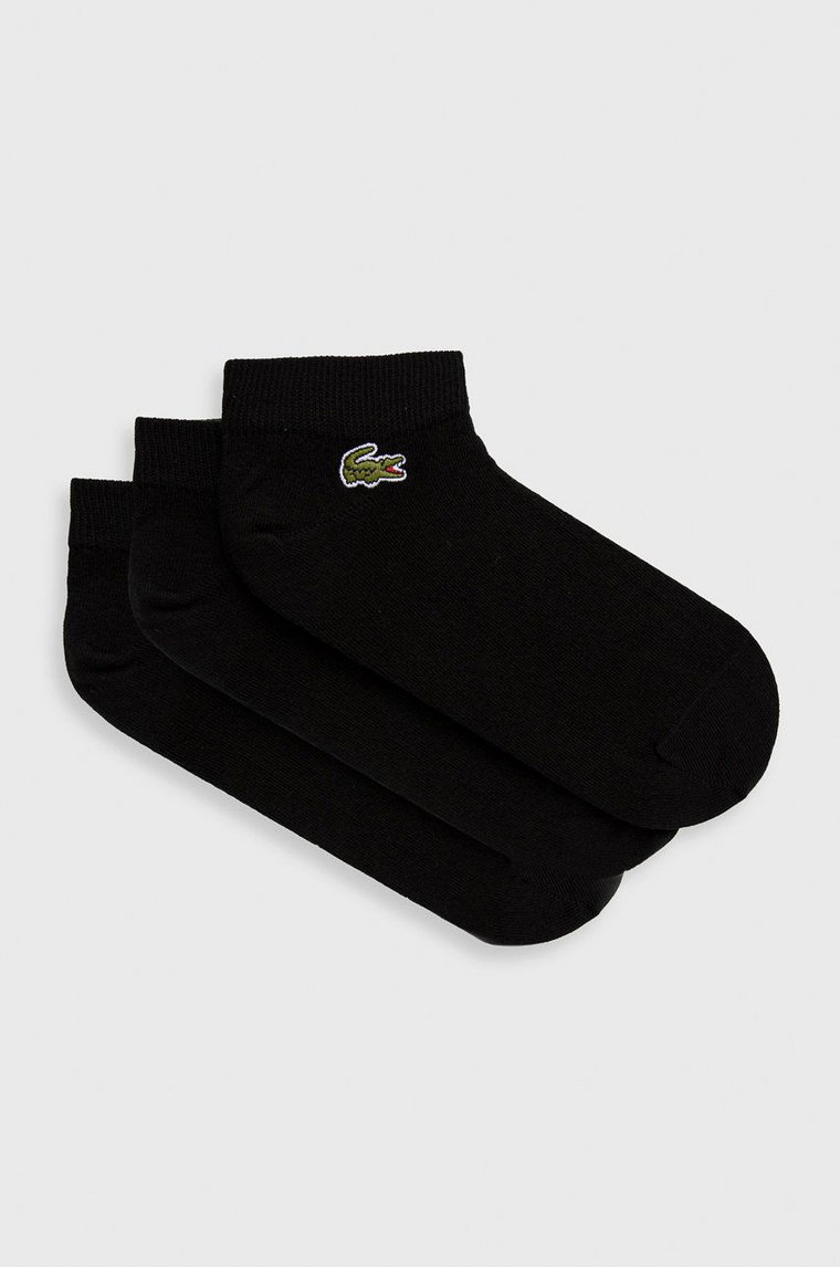 Lacoste skarpetki (3-pack) RA4183 męskie kolor czarny RA4183-5KC