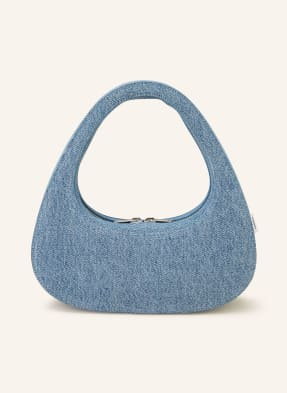 Coperni Torebka Denim Baguette Swipe blau