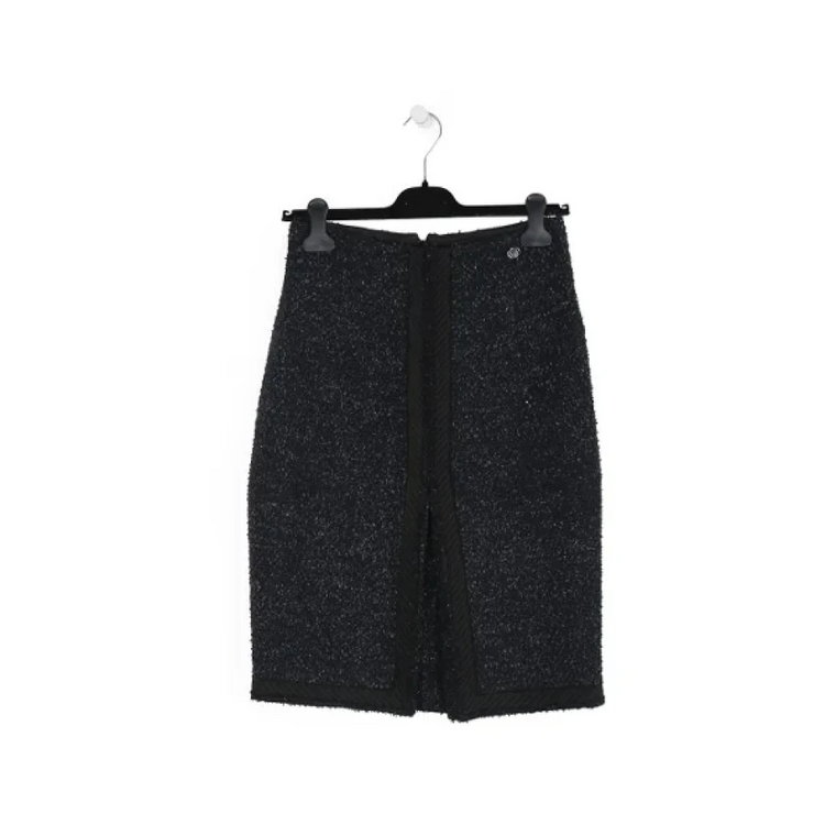 Używana spódnica ołówkowa Lana z wełny/tweedu Chanel Vintage