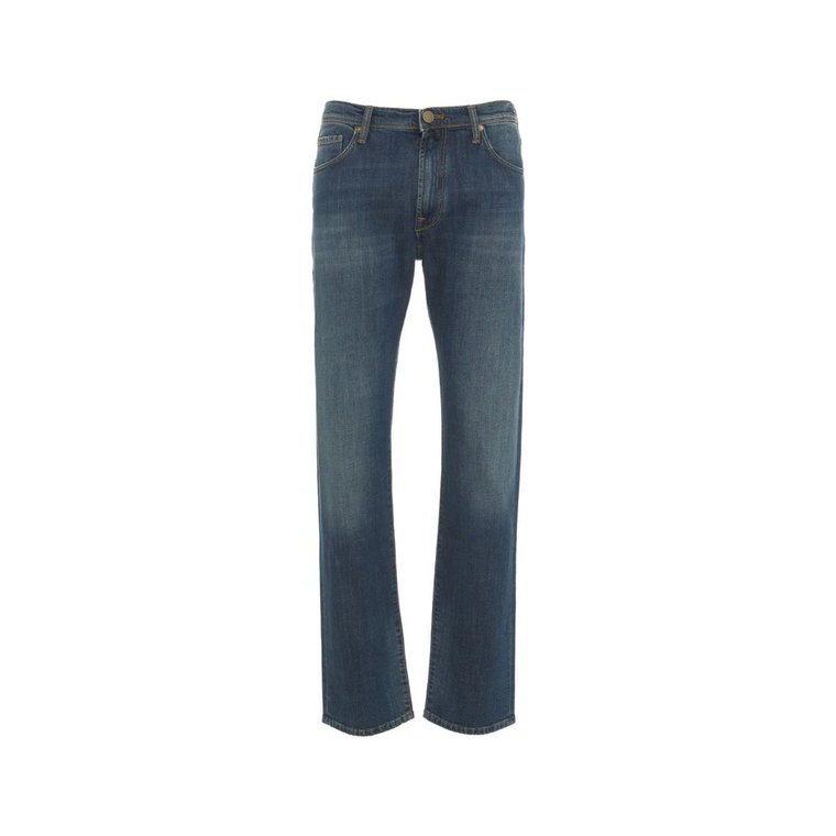 Niebieskie Jeansy Aw24 Incotex