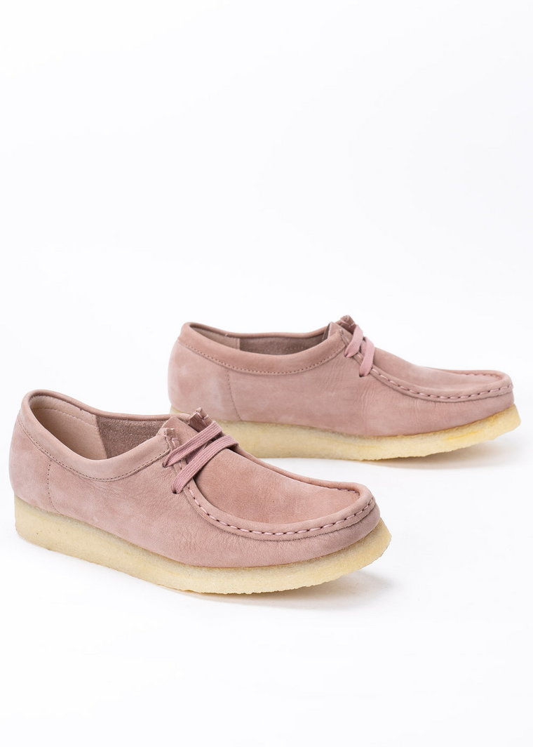 Mokasyny damskie Clarks Wallabee Blush Pink Lea 261655584